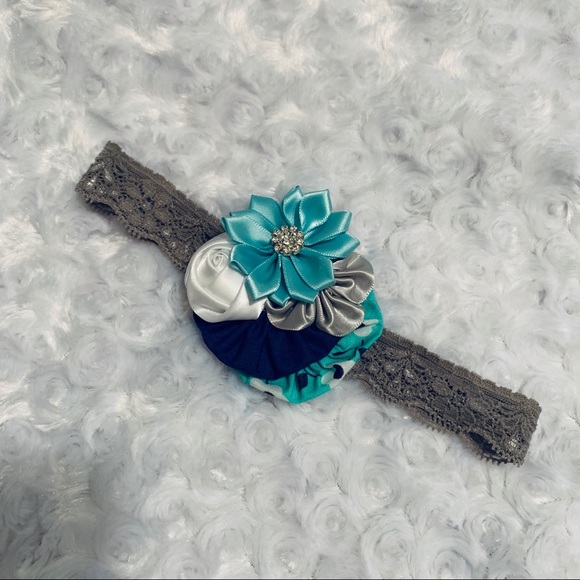 Flower Elastic Headband Set (4) (baby-kid) - Picture 2 of 6